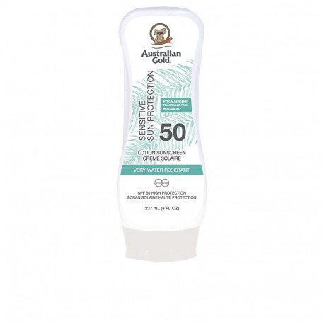 AUSTRALIAN GOLD SENSITIVE SUN PROTECTION SPF50 water resistant lotion 237 ml