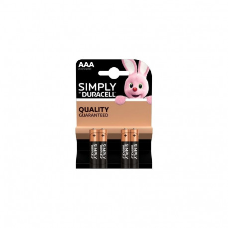 DURACELL Battery (AAA) LR03 Alkaline Basic (4 batteries / blister) 1.5V