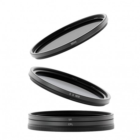 Urth 72mm UV, Circular Polarizing (CPL), ND64, Soft Grad ND8 Lens Filter Kit (Plus+)