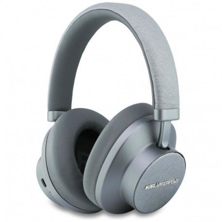 Wireless headphones ANC KARL LAGERFELD Saffiano Elongated KF003082 grey
