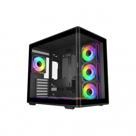 Case Elite 600 korpus 7× ARGB-ventilaatoritega ja ARGB-jaoturiga, must