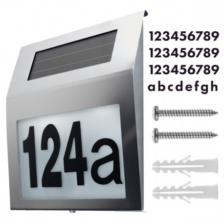 Solar house number lamp LEDMCE172