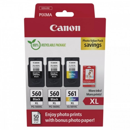 Tindipatroon PG-560XLx2/CL-561XL Photo Value 3712C012