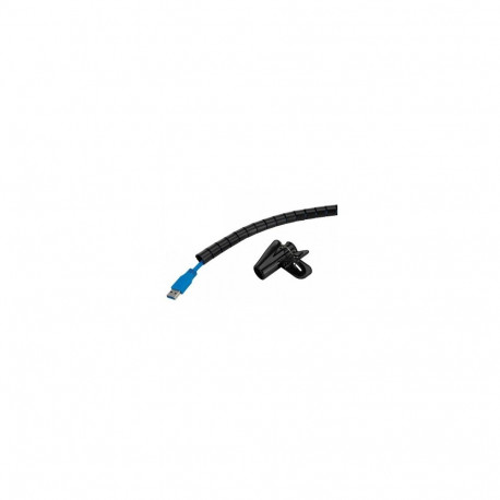 NEOMOUNTS SPIRAL CABLE WRAP, Ø15 MM., MULTIPLE CABLES, BLACK