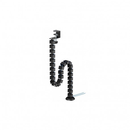 NEOMOUNTS CABLE SPINE ORGANIZER FOR SIT/STAND DESK FRAMES, CLAMP MOUNTED, BLACK