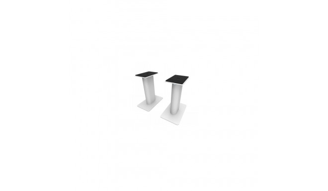KANTO AUDIO 9" UNIVERSAL DESKTOP SPEAKER STAND, WHITE (PAIR)