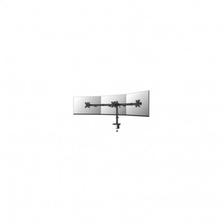 NEOMOUNTS NERO TRIPLE FLAT SCREEN DESK MOUNT  (PHONE HOLDER+QUICK-FIX CLAMP/GROMMET)