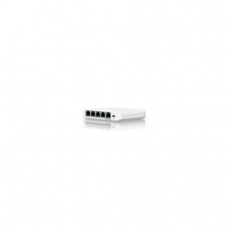UBIQUITI COMPACT, 5-PORT 2.5G SWITCH THAT CAN BE POWERED WITH POE OR A USB-C ADAPTER.