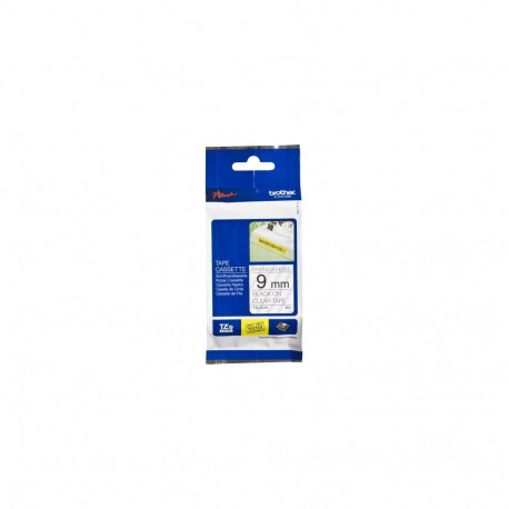 Brother tape TZES121 9mm, black/transparent