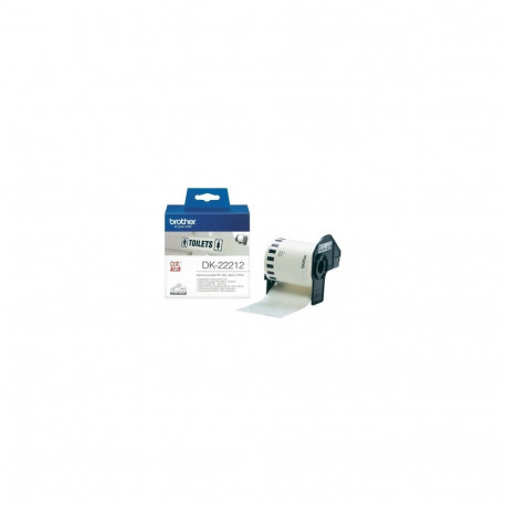 BROTHER DK22212 WHITE FILM TAPE 62MM