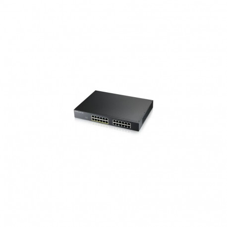 ZYXEL GS1915-24EP, 24-PORT GBE, 12 PORT POE, 130 WATT 802.3AT, RACKMOUNT, FANLESS, SMART SWITCH, HYB