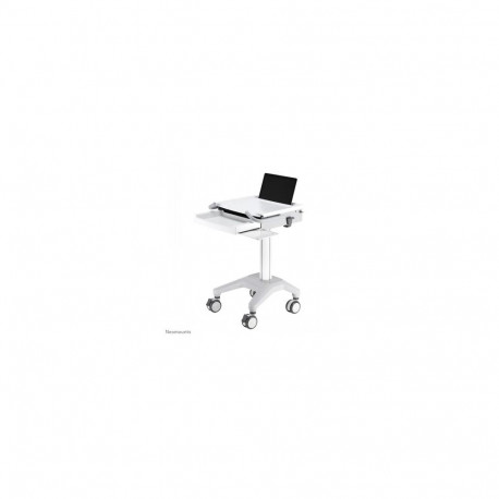NEWSTAR MOBILE LAPTOP CART, INCL. KEYBOARD & MOUSE DRAWER 10-22" CR?ME