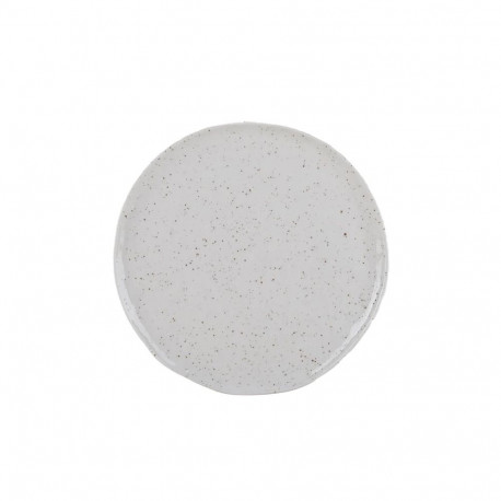 DINNER PLAT 27.4CM WHI DOT STRACCIATELLA