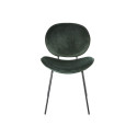 Roheline velveteisest söögitool DN-723