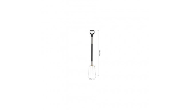 ERGONOMIC GARDEN FORK GREY