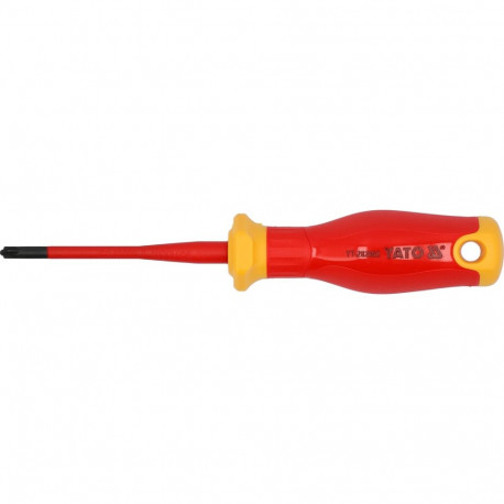 Insulated Screwdriver SL/PZ1 80 mm YATO YT-282662 VDE 1000 V Extra Slim