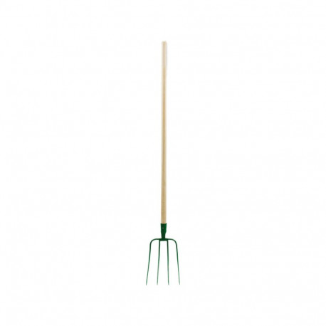 Flo digging fork 35816, 155 cm, 30 cm, 4 tines, steel, wooden handle