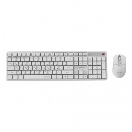 KEYBOARD +MOUSE WRL CYRILLIC/WHT KBS-WMS-01-W-CYRL GEMBIRD