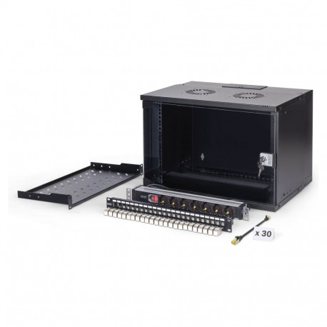 "DIGITUS Netzwerk-Set 483 mm (19"") - 7HE, 540x400 mm (BxT) sw"