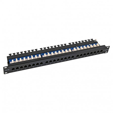 ECOLAN patchpaneel UTP 24xRJ45 Cat.5e 19 1HE, must