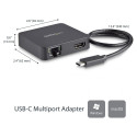 D StarTech mitmeportiline USB-C adapter