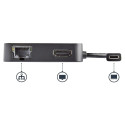 D StarTech mitmeportiline USB-C adapter