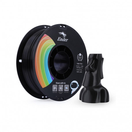"Creality PLA+ Filament Black, 3D-Filament (schwarz, 1 kg, 1,75 mm, auf Rolle)"