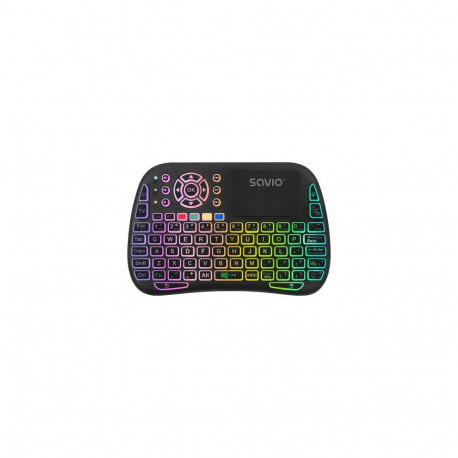 Savio SAVMKW-04 mobile device keyboard QWERTY US English USB Type-C Black