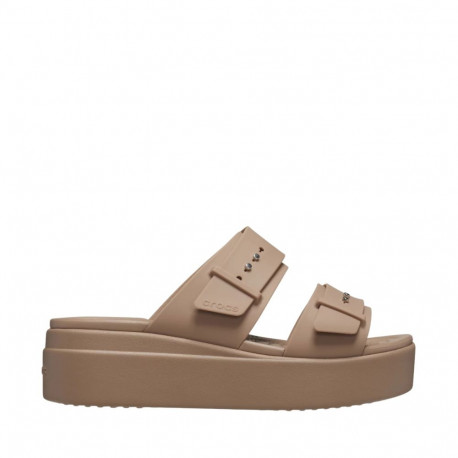 Klapki damskie Crocs Brooklyn Low beżowe 207431 2Q9 39-40