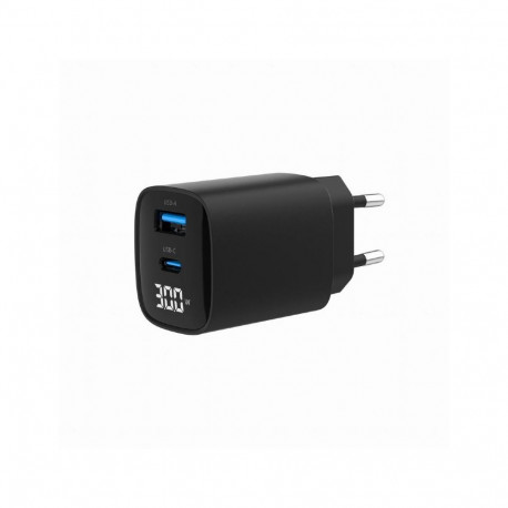 GEMBIRD 2-port 30W USB fast charger LCD