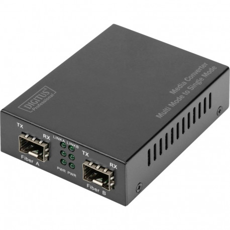Gigabit Multimode/Singlemode Medienkonverter SFP (schwarz)