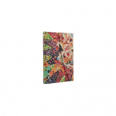 Raamatkalender 2027 18 kuud Paperblanks Gaudi’s Mosaics Gaudi’s Sun Mini nädal horisontaalne