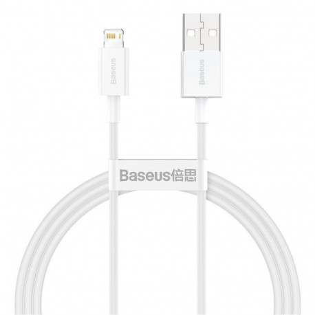 Baseus CABLE LIGHTNING TO USB 2M/WHITE CALYS-C02