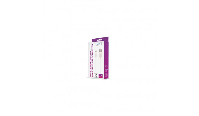 Setty Universal USB Type-C Cable 1m 2A White