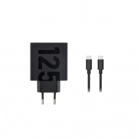 Motorola MC-1252 Motorola TurboPower USB-C 125W Travel Charger + USB-C/USB-C Data Cable Black Black