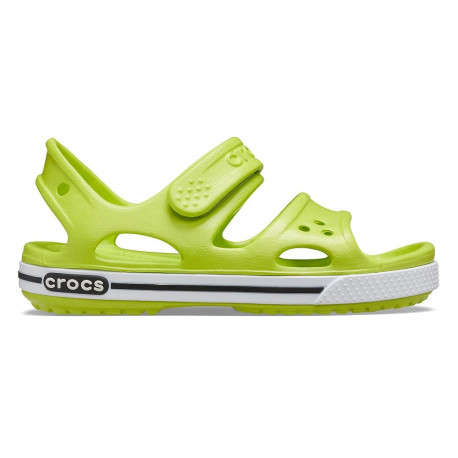 Sandały dla dzieci Crocs Crocband II Sandal limonkowo-czarne 14854 3T3 24-25