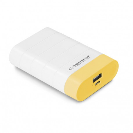 EMP110WY Power Bank 4800mAh Graviton biało-żółty Esperanza