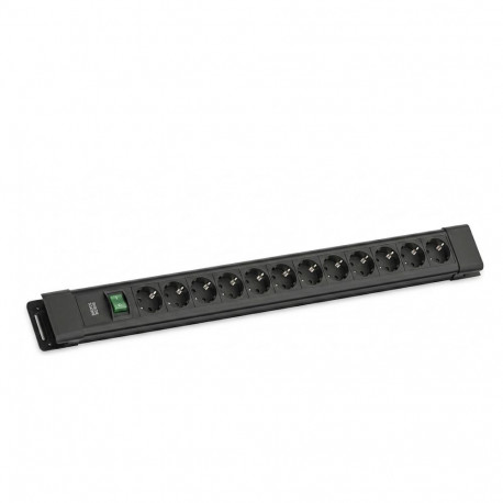 "BACHMANN CONNECTUS 12xCEE7/3, 1xSchalter 2,0m CEE7/7 Schwarz"