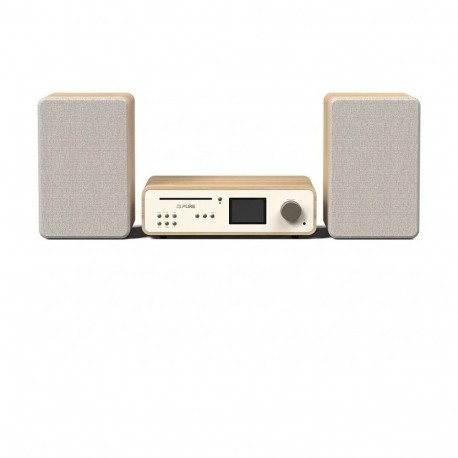 "Pure Classic Stereo Cotton White/Oak EU/UK"