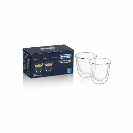 Delonghi Glass cups Espr.60ml 2pcs