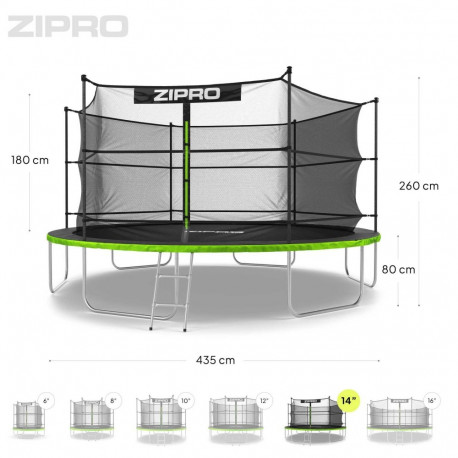 Zipro Jump Pro Inner Net 14FT 435cm