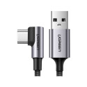 Ugreen USB to USB Type C angled cable 3A 2m Grey