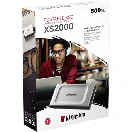 Kingston XS2000 500GB 2.5" Black/Silver SXS2000/500G