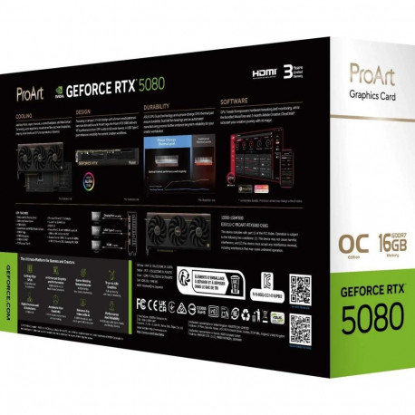 Asus GeForce RTX 5080 ProArt OC 16GB GDDR7 256bit