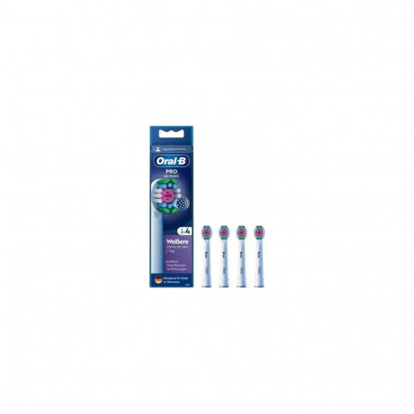Braun Oral-B Pro 3D White brush heads, pack of 12 (white, fru