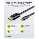 Goobay cable USB-C - DisplayPort 1m, black