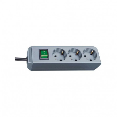 Brennenstuhl Eco-Line + Switch Gray/Silver