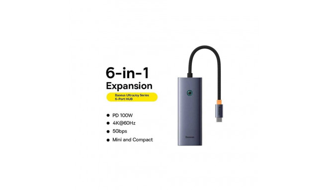 Baseus USB-C x HDMI4K@60Hz+4xUSB 3.0+PD