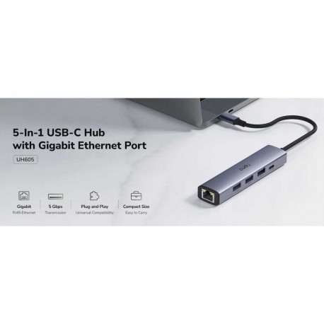 CUDY UH605 Hub USB-C
