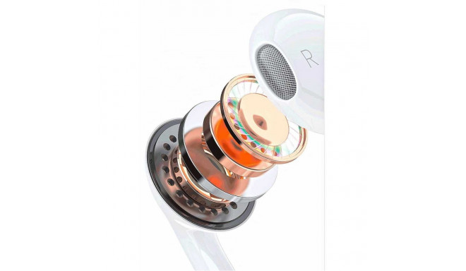 Dudao X14PROL-W1 Earphones with Lightning Connector White